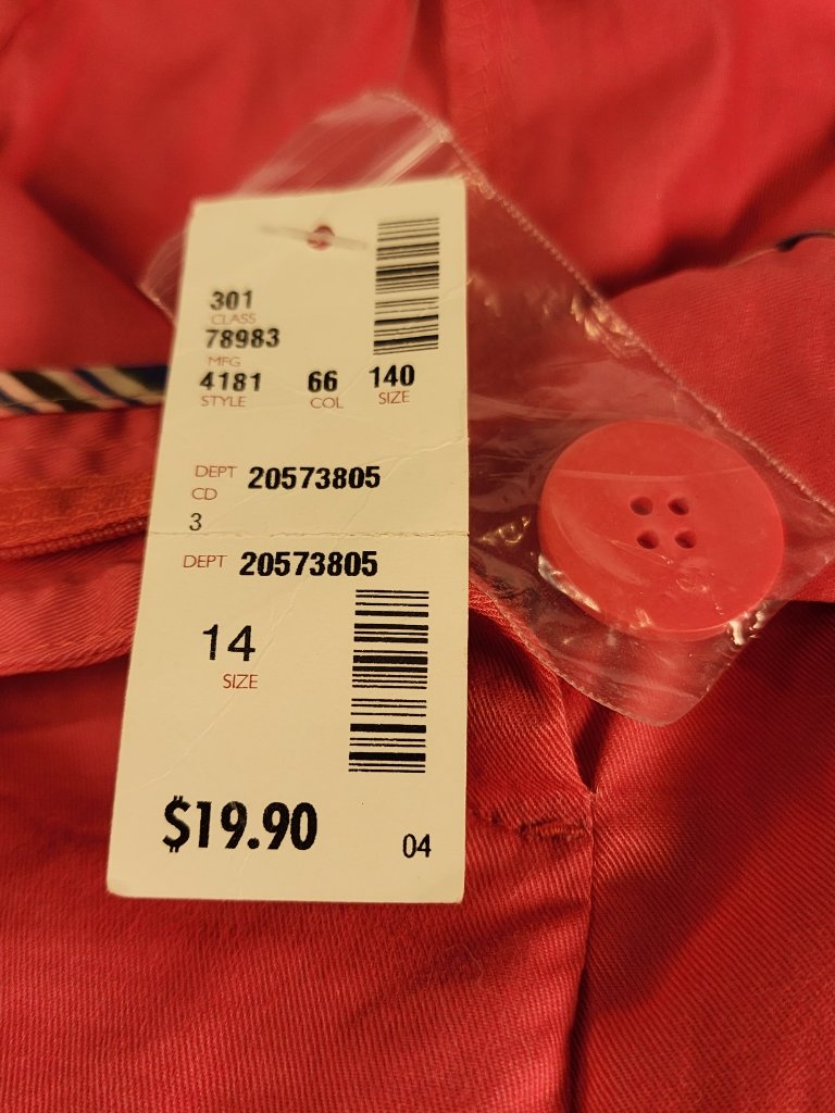 New With Tag Avenue Signature Chino 10 Inch Shorts Size 14 — image 4 of 6